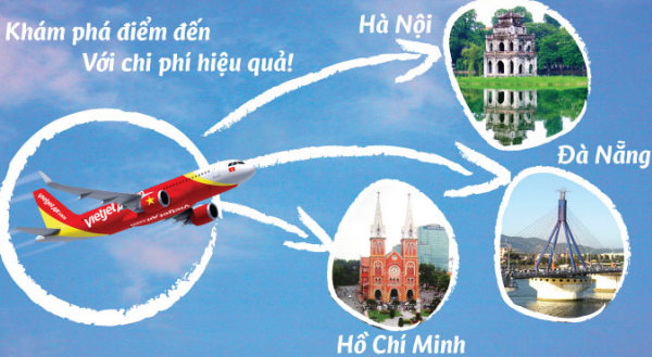 Hướng dẫn đặt vé máy bay giá rẻ Vietjet Air