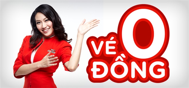 Vé khuyến mãi 0 đồng của Vietjet Air